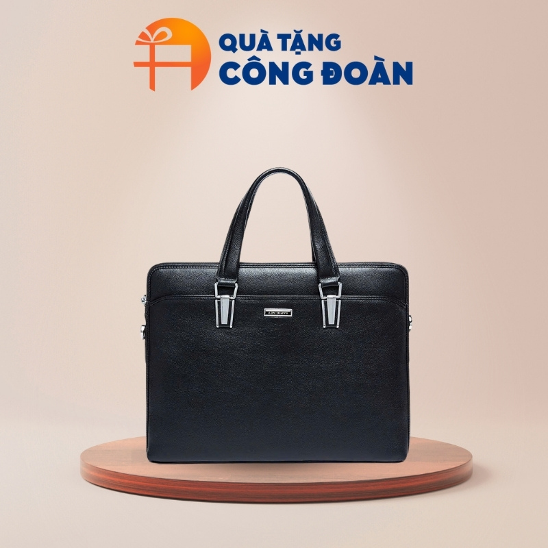 Cặp da in logo quà tặng công đoàn kích thước 38x28x6cm CD-04
