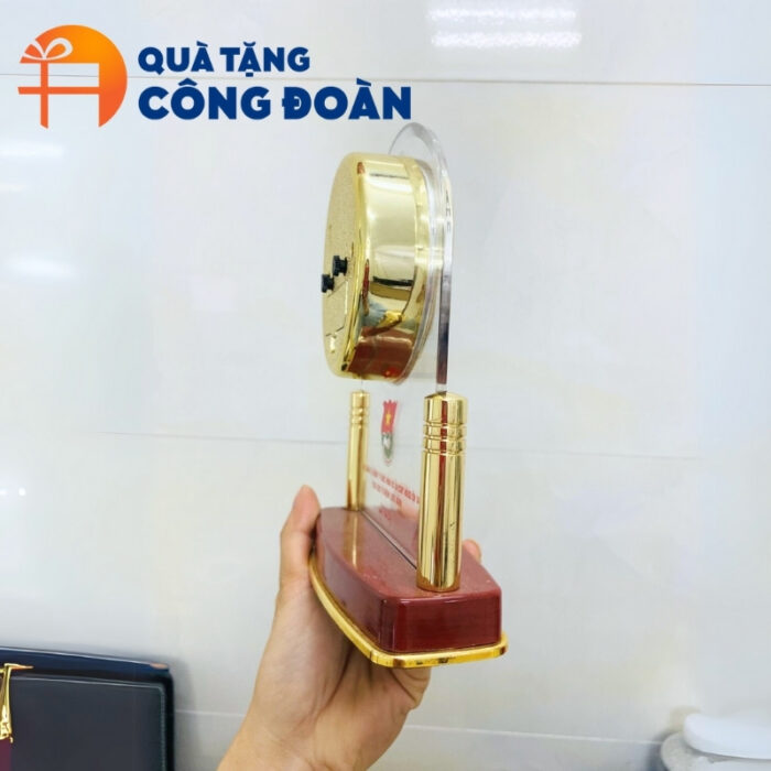 Đồng hồ để bàn thương hiệu Kashi 16x18cm in logo đại hội DH-02 - Hình ảnh 5