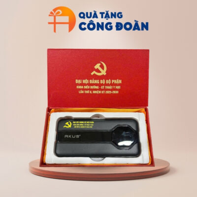 Sạc dự phòng quà tặng đại hội in logo AKUS 10.000mAh SDP-03