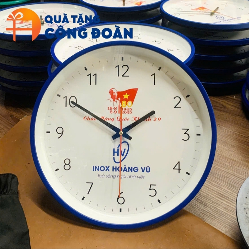 Logo, thông điệp đại hội sẽ được in rõ nét trên mặt đồng hồ