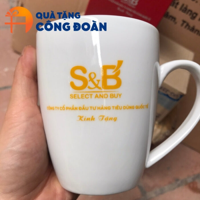 Ly sứ in logo quà tặng Đại hội dung tích 450ml cao 12cm CS-11 - Hình ảnh 5