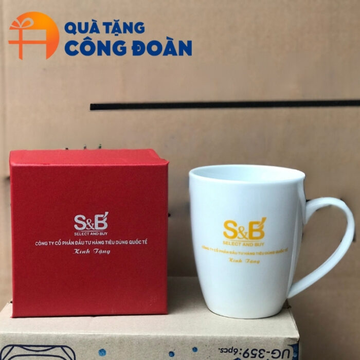 Ly sứ in logo quà tặng Đại hội dung tích 450ml cao 12cm CS-11 - Hình ảnh 4