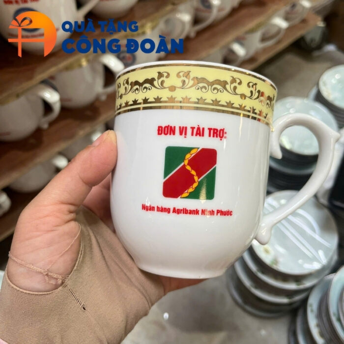 Quà tặng Đại hội Đại biểu ly sứ in logo dung tích 350ml CS-12 - Hình ảnh 9