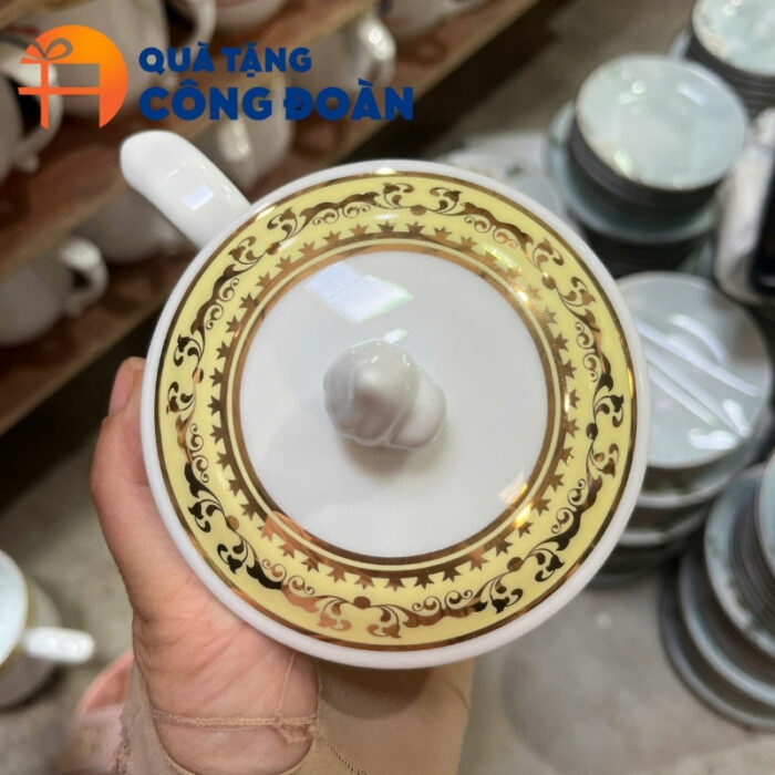 Quà tặng Đại hội Đại biểu ly sứ in logo dung tích 350ml CS-12 - Hình ảnh 8