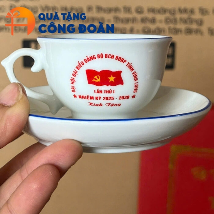 Bộ ấm trà in logo dáng thần đèn quà tặng Đại hội Đại biểu AC-17 - Hình ảnh 4