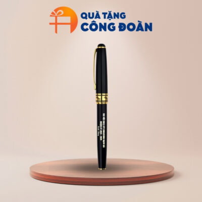 Bút ký kim loại in logo quà tặng Đại hội màu đen BK-04