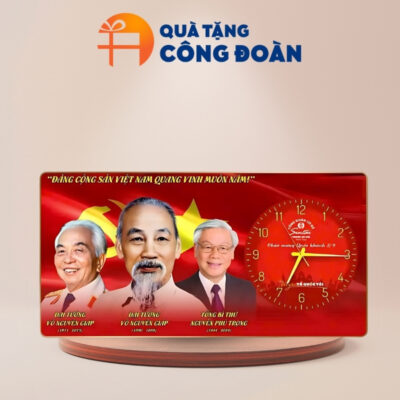 Quà tặng Đại hội đồng hồ tráng gương in logo 30cm x 60cm DH-23