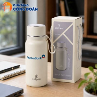 Alternative view of Bình Giữ Nhiệt Inox 304 700ml Có Quai In Logo Quà Tặng Công Đoàn BGN – 20