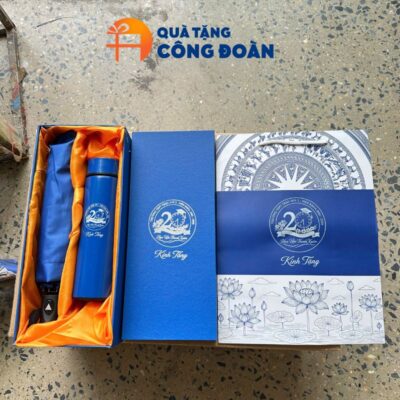 Alternative view of Bộ Giftset Quà Tặng Công Đoàn Bình Giữ Nhiệt Và Dù Cầm Tay In Logo  GS - 12