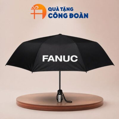 Ô dù cầm tay gấp hai 8 múi bán tự động in logo quà tặng Công đoàn