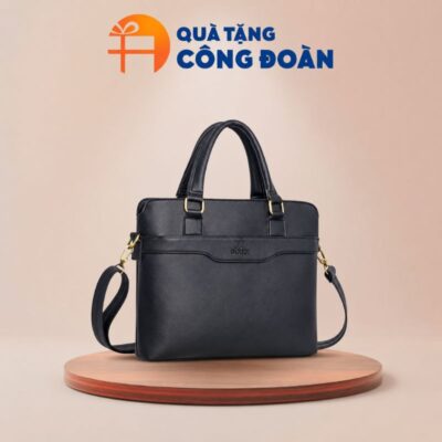 Cặp Da Công Sở Unisex Fadoda FCD305 14 Inch In Logo quà tặng công đoàn CD - 08