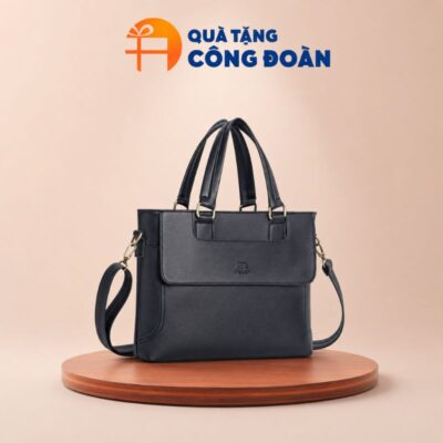 Cặp Da Công Sở Unisex Fadoda FCD304 14 Inch In Logo quà tặng công đoàn CD - 06