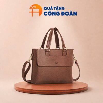 Alternative view of Cặp Da Công Sở Unisex Fadoda FCD304 14 Inch In Logo quà tặng công đoàn CD - 06