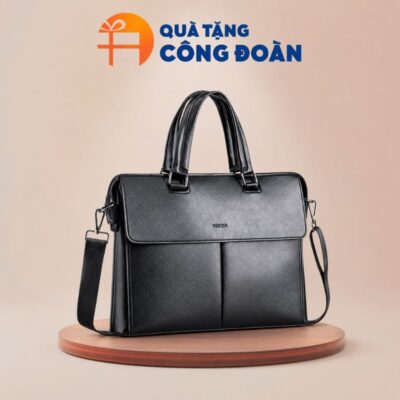 Cặp Da Công Sở Unisex Fadoda FCD309 14 Inch In Logo quà tặng công đoàn CD - 07